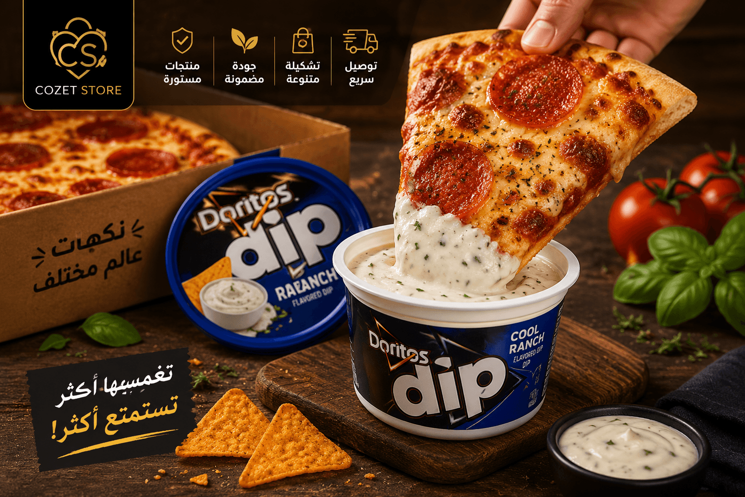 الصوصات والتوابل والمخللات  sauces and condiments