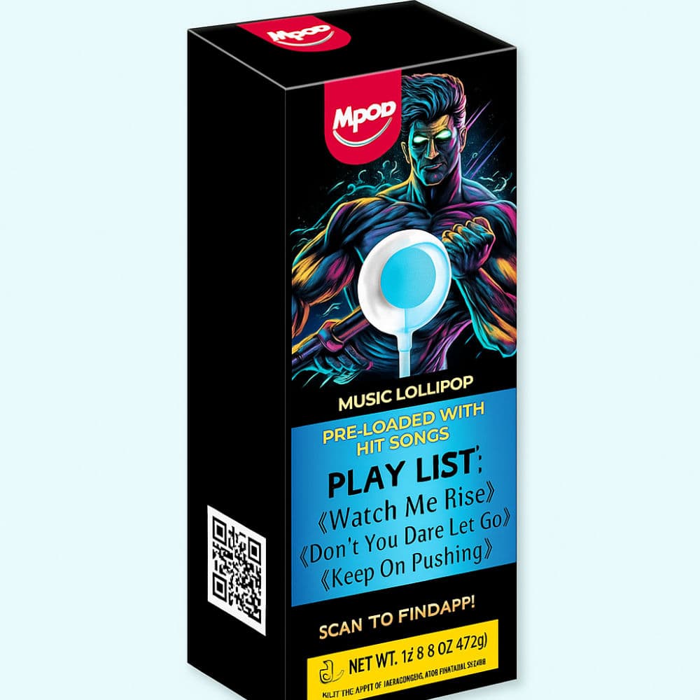 حلوة الموسيقTastySounds Audio Lollipop طعم بلو بيري