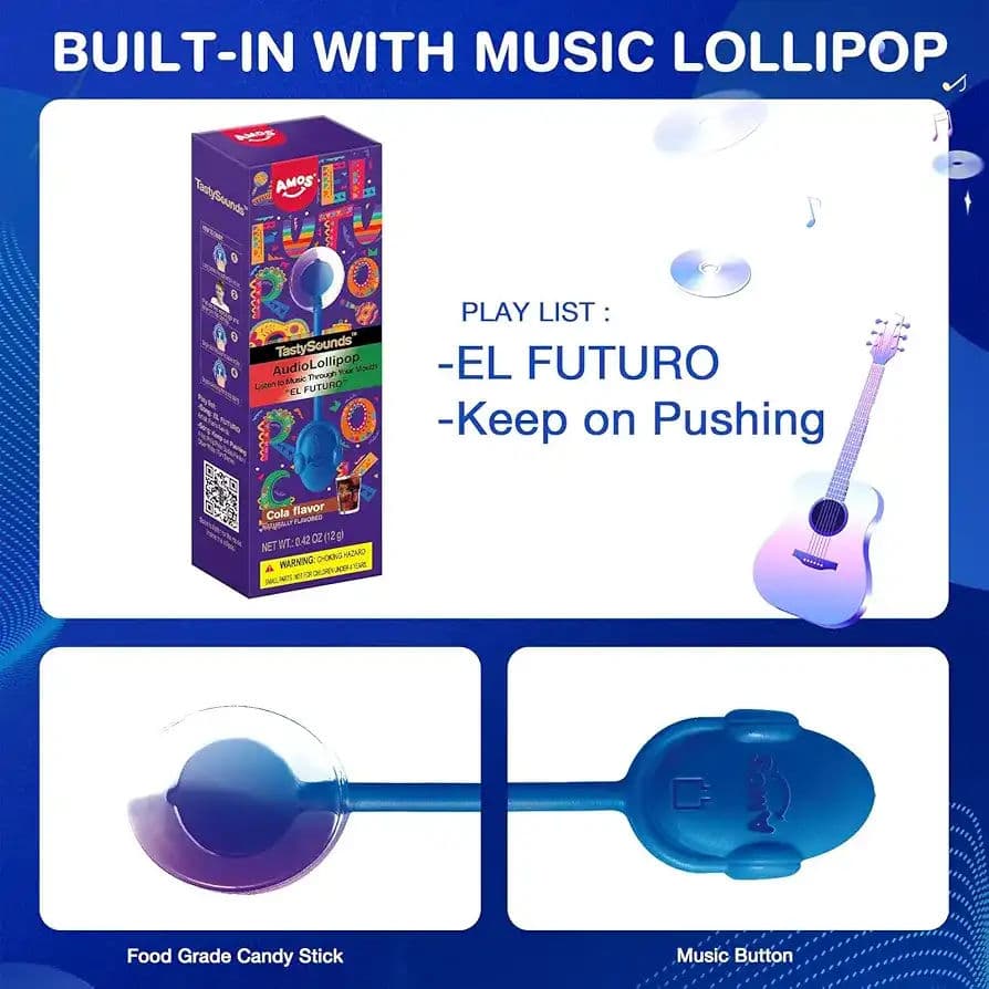 حلوة الموسيقى TastySounds Audio Lollipop نكهه الكولا 